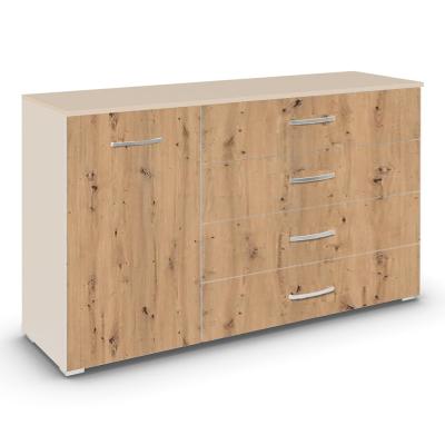 Rauch Aditio 1 Door Medium Sideboard - 120cm - Champagne and Artisan Oak