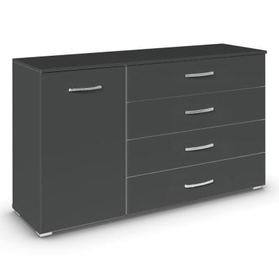 Rauch Aditio 1 Door Medium Sideboard - 120cm - Metallic Dark Grey