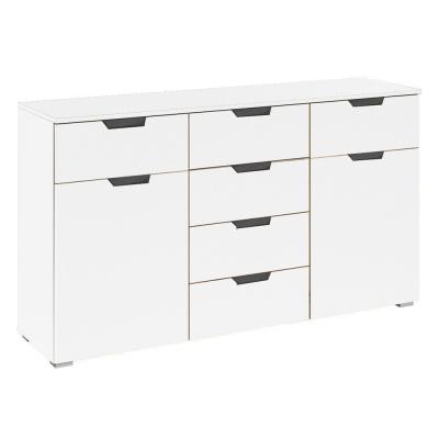 Rauch Aditio 2 Door Medium Sideboard with 6 Drawer - 120cm - Alpine White