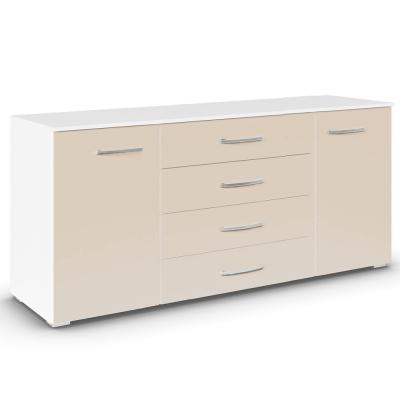 Rauch Aditio 2 Door Large Sideboard - 160cm - Alpine White and Champagne