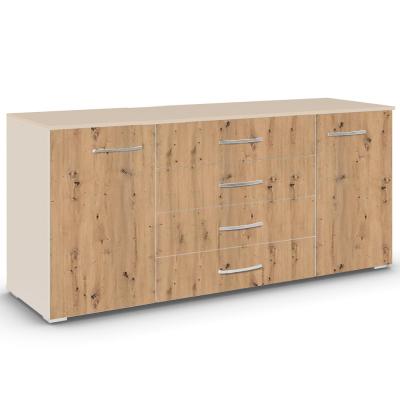 Rauch Aditio 2 Door Large Sideboard - 160cm - Champagne and Artisan Oak