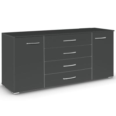 Rauch Aditio 2 Door Large Sideboard - 160cm - Metallic Dark Grey