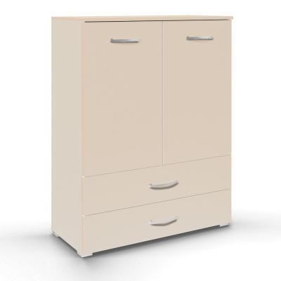 Rauch Aditio 2 Door Cupboard with 2 Bottom Drawer - Champagne