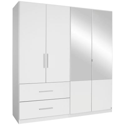 Rauch Alvor 181cm 4 Door Combi Wardrobe - Alpine White