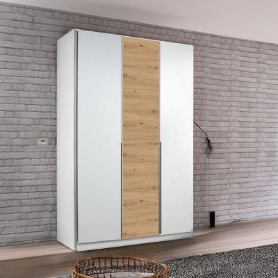 Rauch Bellezza 141cm 3 Door Wardrobe - Alpine White and Artisan Oak