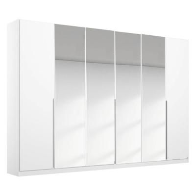 Rauch Memphis 271cm 6 Door Wardrobe with Mirror - Alpine White
