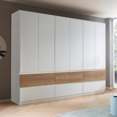 Rauch Winnipeg 271cm 6 Door Wardrobe - Alpine White and Halifax Oak