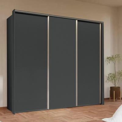 Rauch Taro 242cm 3 Door Sliding Wardrobe - Graphite