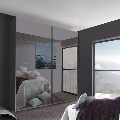 Rauch Filo 181cm 2 Door Mirrored Sliding Wardrobe - Graphite