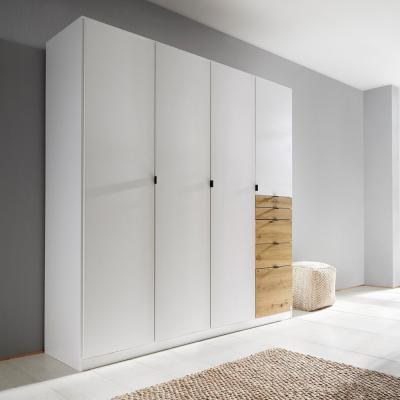 Rauch Ontario 181cm 4 Door Wardrobe with Drawer - Alpine White and Artisan Oak
