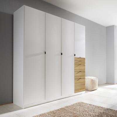 Rauch Ontario 181cm 4 Door Wardrobe with Drawer - Alpine White and Sonoma Oak