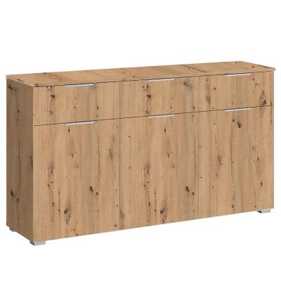 Rauch Alabama 3 Door Medium Sideboard - 120cm - Artisan Oak