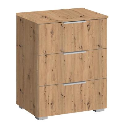 Rauch Alabama 3 Drawer Bedside Cabinet - Artisan Oak