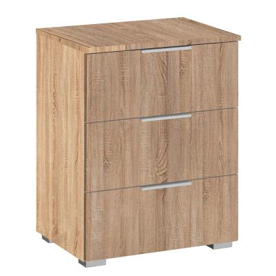 Rauch Alabama 3 Drawer Bedside Cabinet - Sonoma Oak