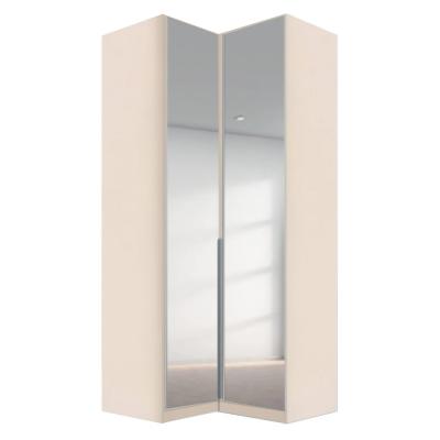 Rauch Alabama 100cm 2 Door Corner Mirrored Wardrobe - Champagne