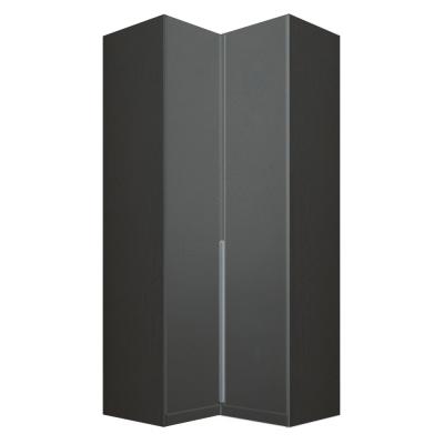 Rauch Alabama 100cm 2 Door Corner Wardrobe - Metallic Dark Grey