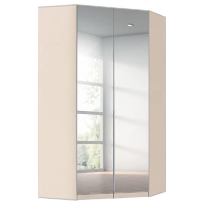 Rauch Alabama 117cm 2 Door Corner Mirrored Wardrobe - Champagne