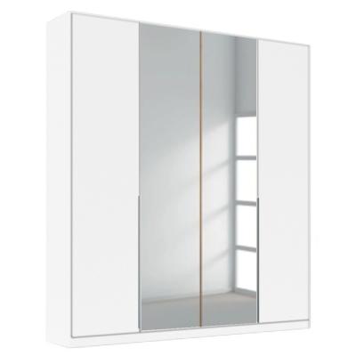 Rauch Alabama 181cm 4 Door Wardrobe with Mirror - Alpine White