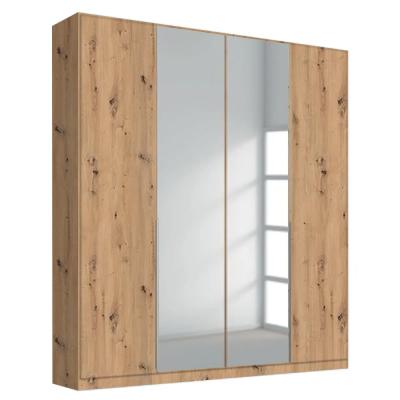 Rauch Alabama 181cm 4 Door Wardrobe with Mirror - Artisan Oak