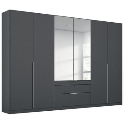Rauch Alabama 271cm 6 Door Combi Wardrobe - Metallic Dark Grey