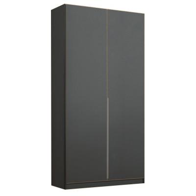 Rauch Alabama 91cm 2 Door Wardrobe - Metallic Dark Grey