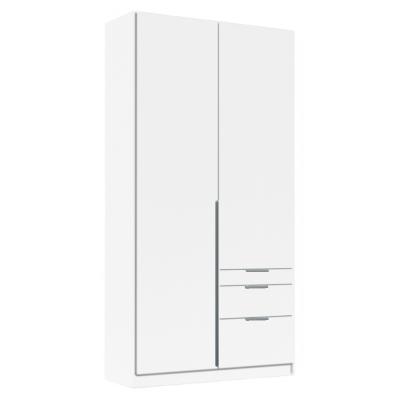 Alabama Wardrobe - 91cm - 2 Door - 3 Drawer - Alpine White