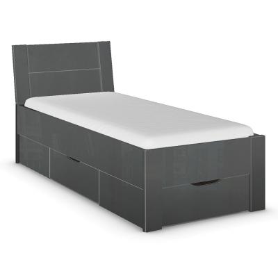 Rauch Aditio 3ft Single Bed - High Gloss Grey