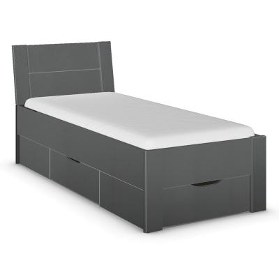 Rauch Aditio 3ft Single Bed - Metallic Dark Grey