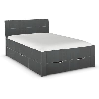 Rauch Aditio 4ft 6in Double Bed - High Gloss Grey