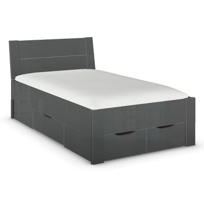 Rauch Aditio 4ft Small Double Bed - High Gloss Grey