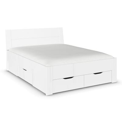 Rauch Aditio 5ft King Size Bed - High Gloss White