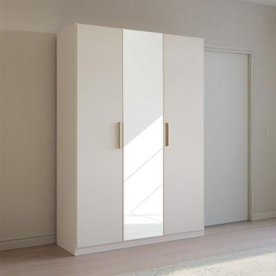 Rauch Skandi 136cm 3 Door Wardrobe with Mirror - Alpine White
