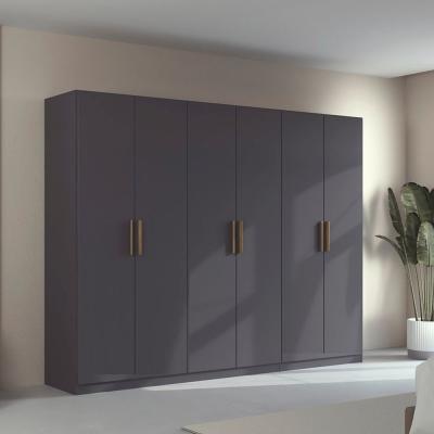 Rauch Skandi 271cm 6 Door Wardrobe - Metallic Dark Grey