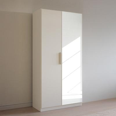 Rauch Skandi 91cm 2 Door Wardrobe with Mirror - Alpine White