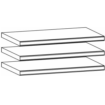 Rauch Orange Plus 45cm Width For Interior Division Corner Wardrobe Shelves - Set of 3