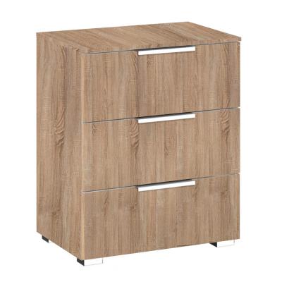 Rauch Texas 3 Drawer Bedside Cabinet - Sonoma Oak