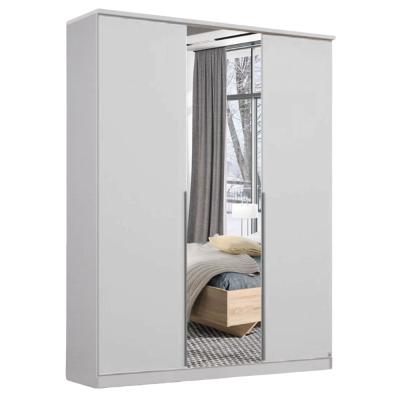 Rauch Texas 136cm 3 Door Wardrobe with Mirror - Alpine White