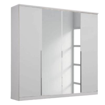 Rauch Texas 181cm 4 Door Wardrobe with Mirror - Alpine White