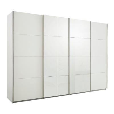 Rauch Syncrono 316cm 4 Door Sliding Wardrobe - Alpine White and White High Gloss