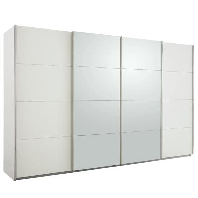 Rauch Syncrono 361cm 4 Door Sliding Wardrobe - Alpine White and Silk Grey