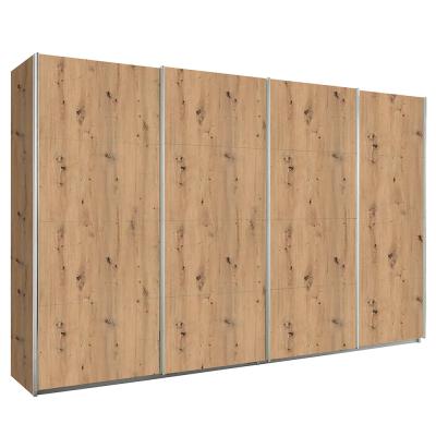 Rauch Syncrono 361cm 4 Door Sliding Wardrobe - Artisan Oak