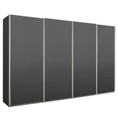 Rauch Syncrono 361cm 4 Door Sliding Wardrobe - Metallic Dark Grey