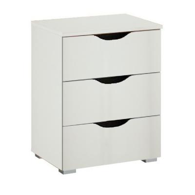 Rauch Arnstein 3 Drawer Bedside Cabinet - Alpine White