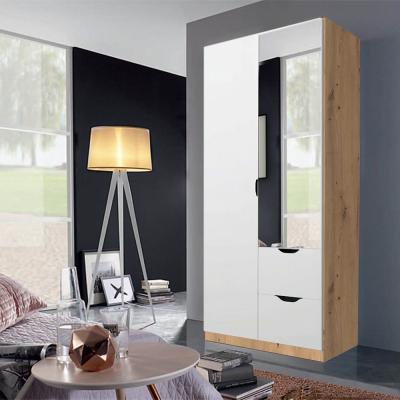 Rauch Arnstein 91cm 2 Door Combi Wardrobe - Artisan Oak and Alpine White