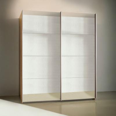 Rauch Subito 181cm 2 Door Mirrored Sliding Wardrobe - Artisan Oak