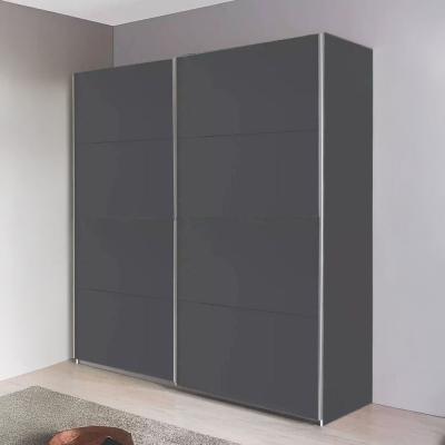 Rauch Subito 181cm 2 Door Sliding Wardrobe - Metallic Dark Grey