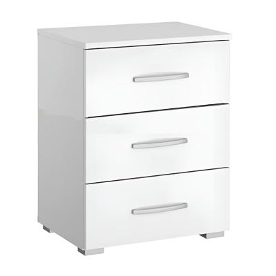 Rauch Alegro 3 Drawer Bedside Cabinet - Alpine White