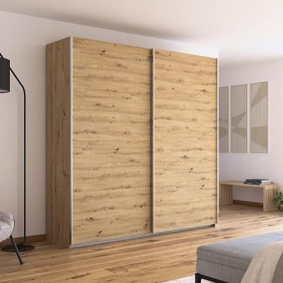 Rauch Quadra 226cm 2 Door Sliding Wardrobe - Artisan Oak