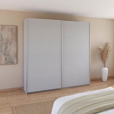 Rauch Quadra 226cm 2 Door Sliding Wardrobe - Silk Grey