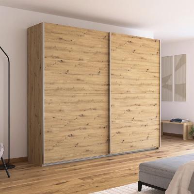 Rauch Quadra 271cm 2 Door Sliding Wardrobe - Artisan Oak